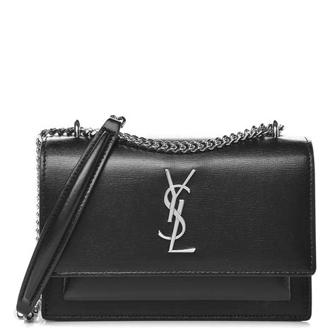 SAINT LAURENT Calfskin Monogram Sunset Chain 